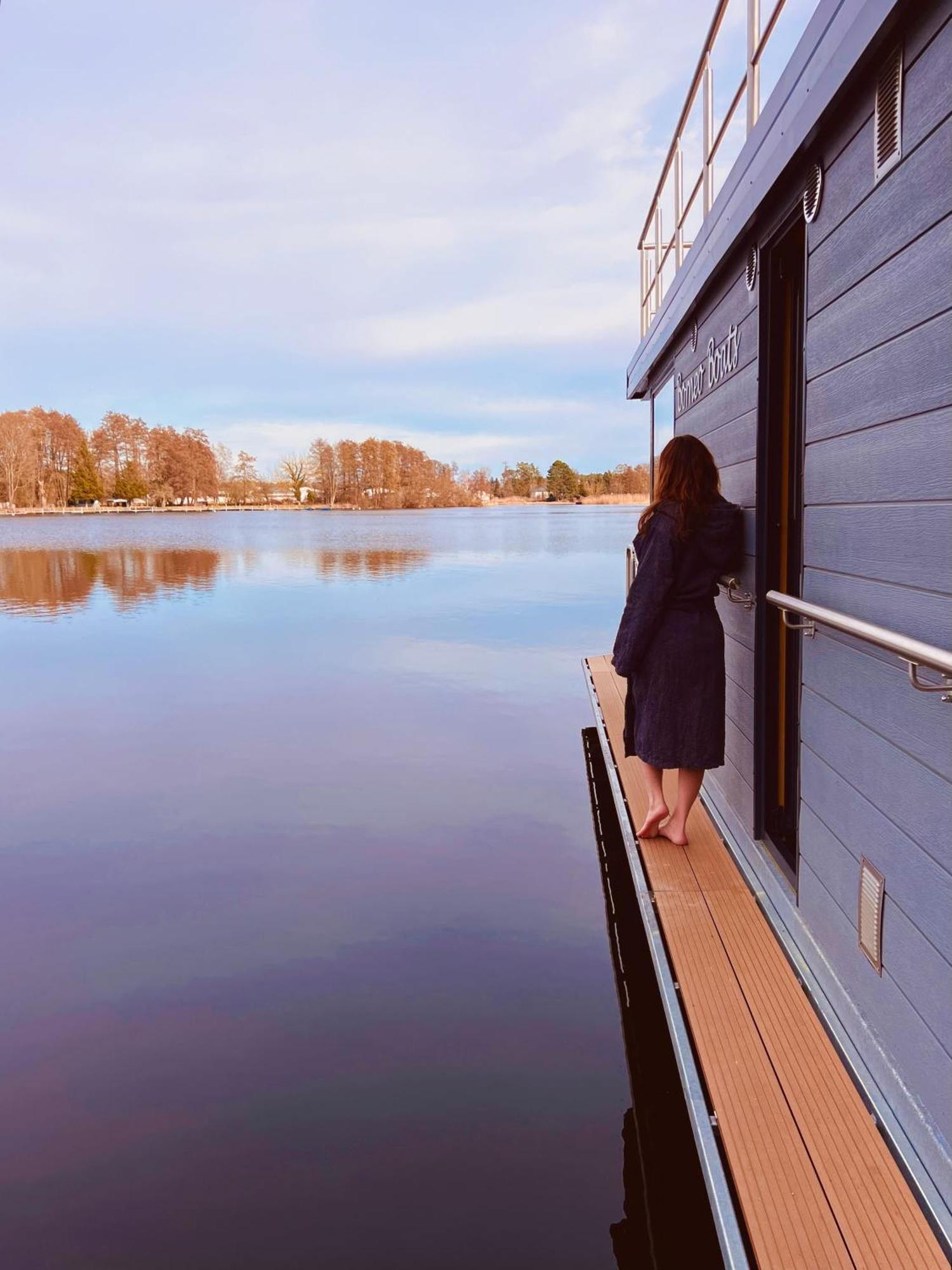 Seezeit Im Hausboot Mit Kamin & Sauna * Schwielochsee